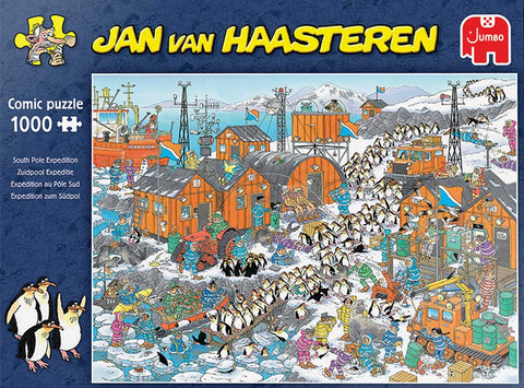 Comic Puzzle South Pole Expedition 1000 pieces - Jan van Haasteren