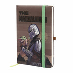 A5 Brown Notebook Mandalorian and Child - Star Wars: The Mandalorian