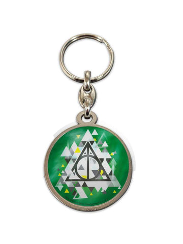 Harry Potter - Deathly Hallows rund metall Nyckelring