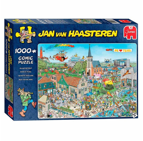 Comic Puzzle Studio Island Retreat 1000 pieces - Jan van Haasteren