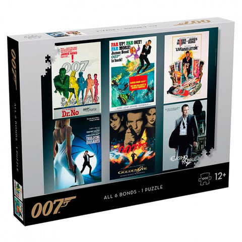 Puzzle All 6 Bonds 1000 pieces - James Bond 007