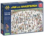 Comic Puzzle Riding the Snow Bowl 1000 pieces - Jan van Haasteren