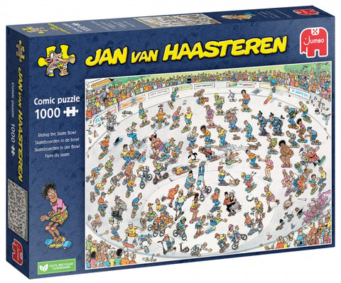 Comic Puzzle Riding the Snow Bowl 1000 pieces - Jan van Haasteren