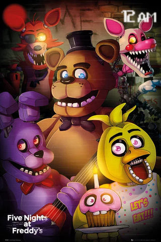 Five Nights at Freddy's 12 AM Poster 91,5x61 cm - ABY Style