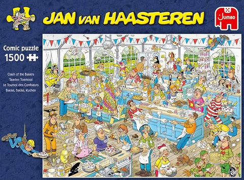 Comic Puzzle Clash of the Bakers 1500 pieces - Jan van Haasteren