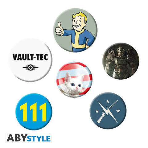 Fallout Vault Boy Mixed Badges 6-Pack
