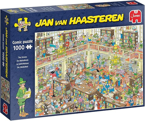 Comic Puzzle The Library 1000 pieces - Jan van Haasteren