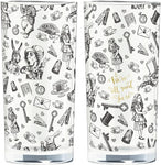 Alice in Wonderland Glass 330 ml Set of 2 - V&A