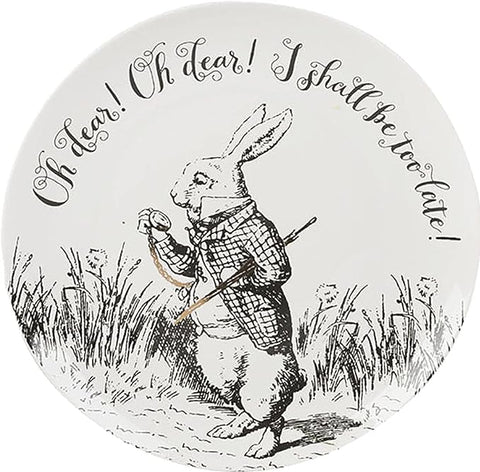 Alice in Wonderland Plate 20,5 cm White Rabbit - V&A