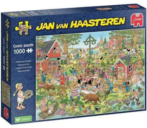 Comic Puzzle Midsummer Festival 1000 pieces - Jan van Haasteren