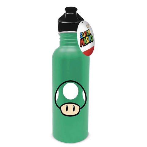 Green Steel Bottle Super Mario - Nintendo