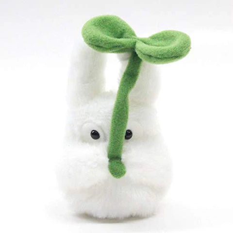 White Plush Totoro with Leaf 18 cm - My Neighbor Totoro