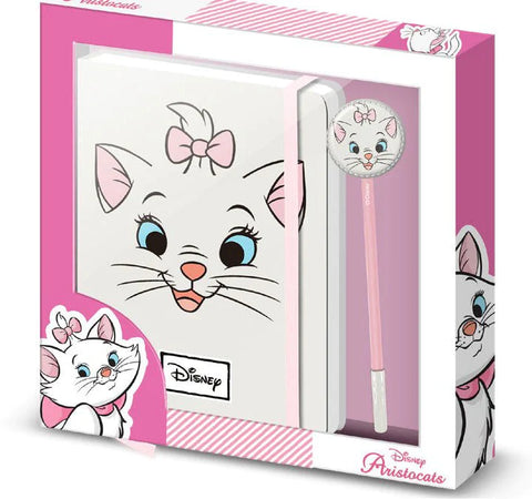 A5 Notebook and Pen Marie - The Aristocats