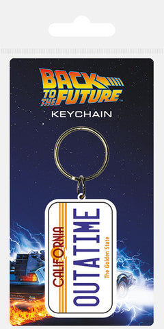Back to the Future Rubber Keychain