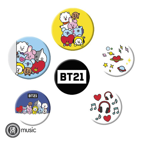 BT21 Mix Button Badges Pack BTS