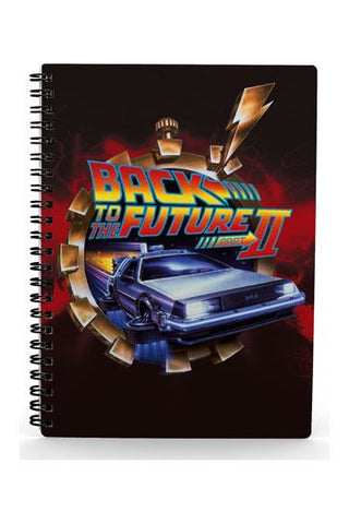 Back to the Future Notebook with 3D-Effect