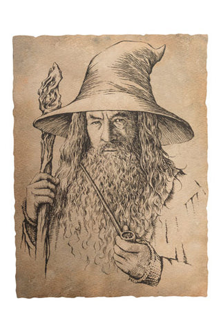 The Hobbit Art  Portrait of Gandalf