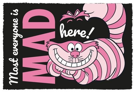 Alice in Wonderland Door Mat 40x60 cm