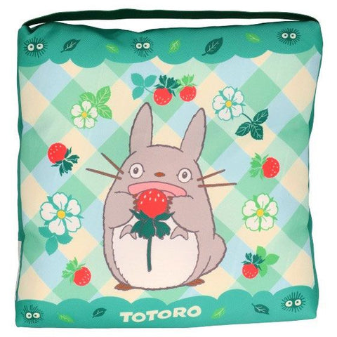 Totoro with Strawberry Pillow 30x30 cm - My Neighbor Totoro