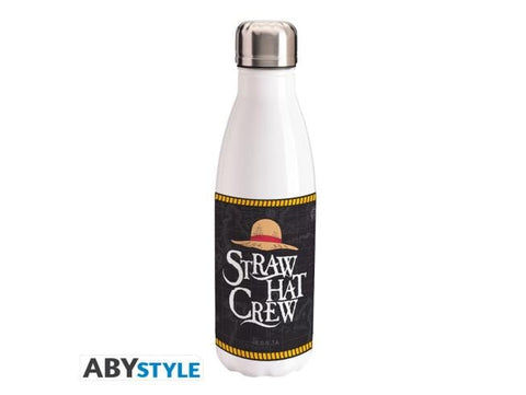 One Piece Steel Water Bottle Straw Hat Crew