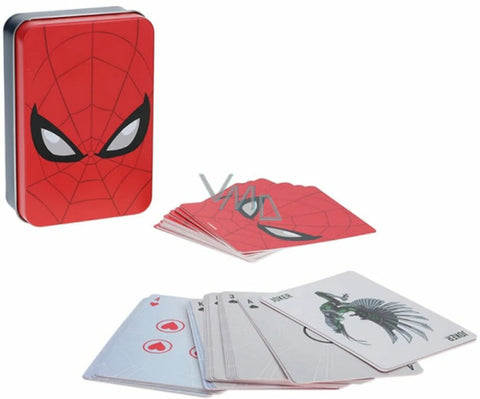 Spider Man Playing Cards with Metal Box