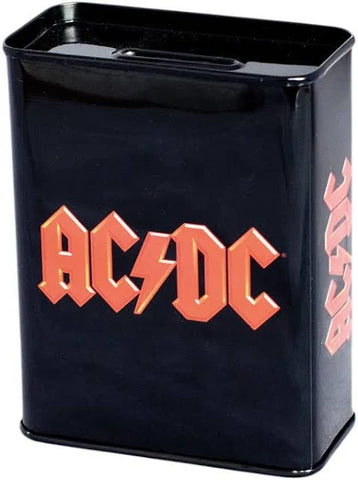 Steel Coin Bank Logo - AC/DC