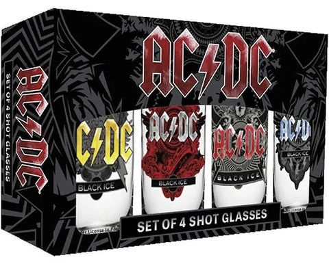 AC/DC Shot Glasses 4 Set