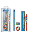 Sonic The Hedgehog 5-Piece Stationery Set with Pencil Case
