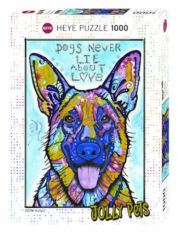 Puzzle Jolly Pets Dogs Never Lie About Love 1000 pieces - Heye