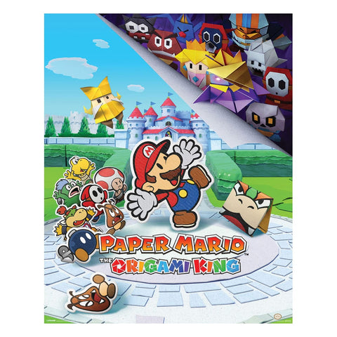 Poster Paper Mario The Origami King 40 x 50 cm - Nintendo
