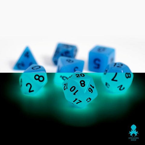 Dice Set Glow in the Dark - Arctic (7)