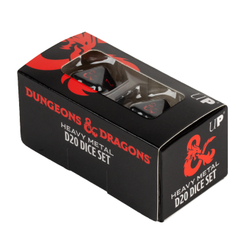 Heavy Metal D20 Dice Set for Dungeons & Dragons
