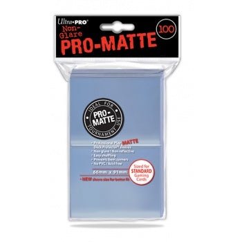 UP - Standard Deck Protector - PRO-Matte Clear (100 Sleeves)