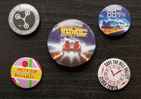Back to the Future Badge Set