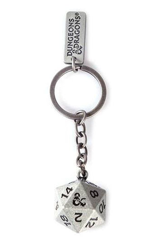 Dungeons & Dragons - Dice 3D Metal Keychain