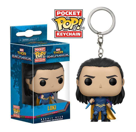 Marvel Pocket POP Bobble Head Keychain: Loki, Thor Ragnarock
