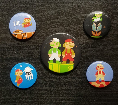 Super Mario Bros. Badge Set