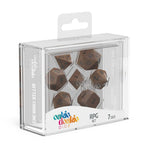 Dice Set Metal  - Brasstige