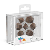 Dice Set Metal  - Brasstige